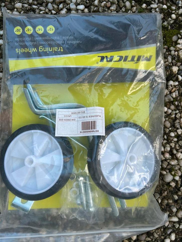 Nieuwe kinderfiets zijwielen - nog verpakt!, Fietsen en Brommers, Fietsonderdelen, Nieuw, Algemeen, Overige typen, Ophalen of Verzenden