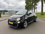 Fiat 500 0.9 Twinair C 2015 Zwart GOEDE STAAT ! Nieuwe apk !, Auto's, Voorwielaandrijving, Start-stop-systeem, Leder en Stof, Origineel Nederlands