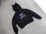 H&M divided zwart sweater might scratch capuchon oortjes M, Maat 38/40 (M), H&M, Zwart, Ophalen of Verzenden