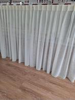 Witte/gele gordijnen, vlinderplooi, 224x157,5cm, Ophalen of Verzenden