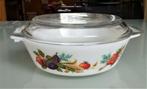 vintage pyrex ovenvaste schaal 20 cm doorsnede, Ophalen, Glas, Overige stijlen, Schaal of Schalen
