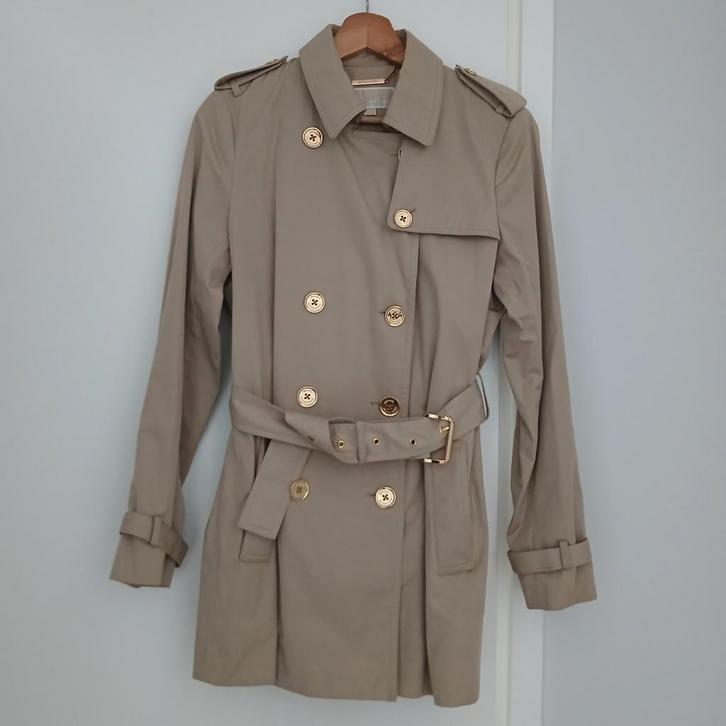 Michael Kors Trenchcoat Maat M Beige Spatwaterdicht, Kleding | Dames, Jassen | Zomer, Gedragen, Maat 38/40 (M), Beige, Ophalen of Verzenden