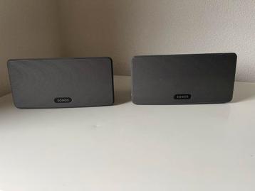 2x Sonos Play 3 - Draadloze Speakers - ook los te koop beschikbaar voor biedingen