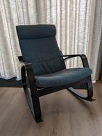 Ikea poäng schommelstoel zwart, Huis en Inrichting, Fauteuils, Ophalen, Zo goed als nieuw, 75 tot 100 cm, 50 tot 75 cm