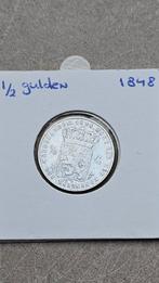 1/2 Gulden 1848, Postzegels en Munten, Munten | Nederland, Ophalen of Verzenden