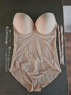 Poirier Body 17 100 Nude 80C - Laag Uitgesneden rug,, Trouwjurk, Beige, Ophalen of Verzenden, Zo goed als nieuw