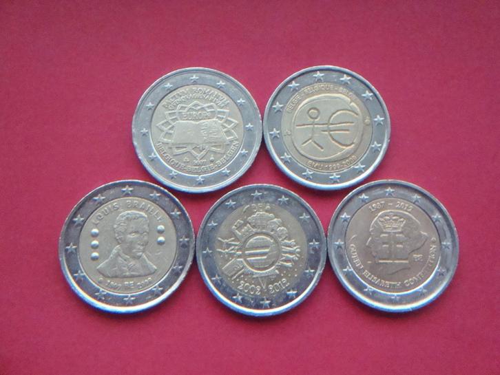 België setje speciale 2 Euromunten 2007 / 2012., Postzegels en Munten, Munten | België, Setje, Overig, Verzenden