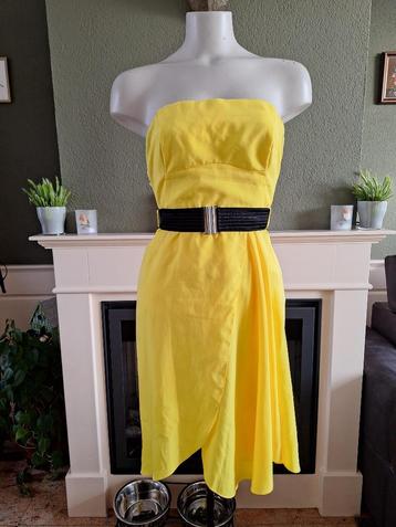 Karen Millen jurk geel S 36 gratis verzenden in Nederland beschikbaar voor biedingen