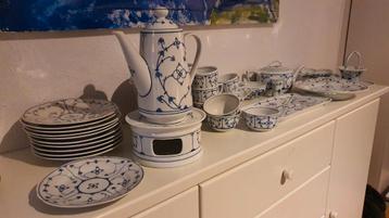 Mooi blauwe servies