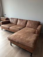 Cognac hoekbank Rotterdam, Huis en Inrichting, Banken | Sofa's en Chaises Longues, Ophalen, 250 tot 300 cm, Gebruikt, Driepersoons