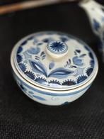 Delfts Blauw Theeservies - Theepot, Suikerpot, Melkkan, Antiek en Kunst, Ophalen of Verzenden