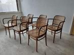 Eetkamerstoelen met rotan zitting, Ophalen, Riet of Rotan, Gebruikt, Bruin