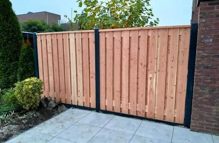 Schutting plaatsen Breda, Tuin en Terras, Schuttingen, Zo goed als nieuw, Hout, 1 tot 2 meter, Ophalen of Verzenden