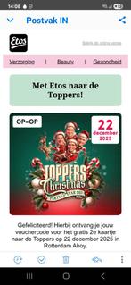 Vouchercode voor gratis 2e kaartje TOPPERS, Tickets en Kaartjes, Kortingen en Cadeaubonnen, Twee personen, Kortingsbon, Overige typen