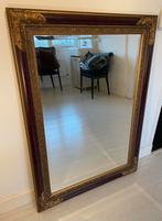 Grote rechthoekige spiegel met sierlijke lijst, Ophalen, 100 tot 150 cm, Zo goed als nieuw, 75 tot 100 cm