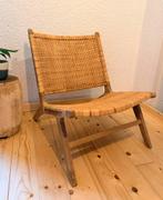 Rotan lounge stoel Bali stijl, Huis en Inrichting, Stoelen, Riet of Rotan, Bruin, Nieuw, Eén