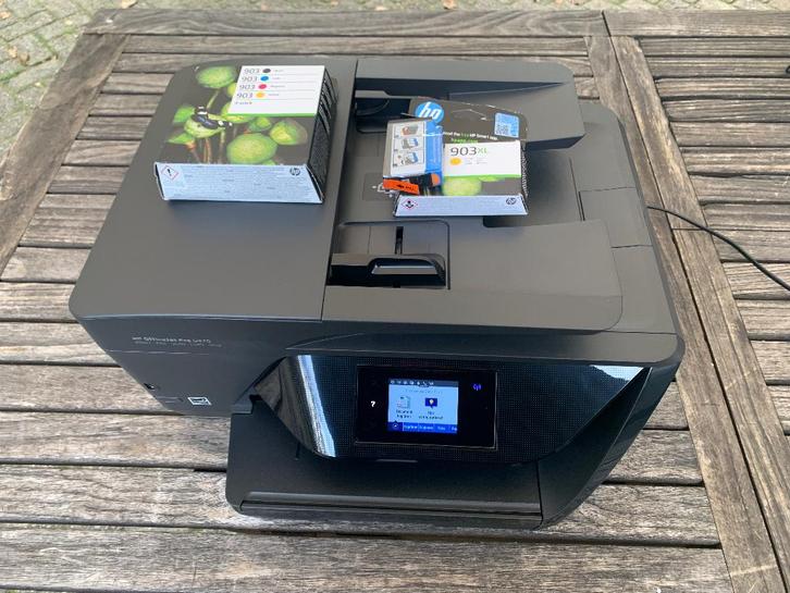 Printer HP Office Jet Pro 6970 | extra inkt, Computers en Software, Printers, Gebruikt, All-in-one, Inkjetprinter, Kleur printen