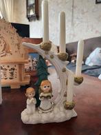 Kerst Kandelaar vintage met Engel en Kerstboom, Diversen, Kerst, Ophalen, Zo goed als nieuw