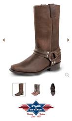 Stars en stripes bruine cowboylaarzen motorlaarzen 37, Hoge laarzen, Bruin, Ophalen of Verzenden, Zo goed als nieuw