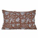 Kussen Bloemen 3050 cm Cognac., Huis en Inrichting, Woonaccessoires | Kussens, Helene Livingstyle, Helenelivingstyle@gmail.com