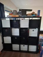 Mooie Ikea Kallax room divider met manden, Ophalen, Met plank(en), Kunststof, 150 tot 200 cm