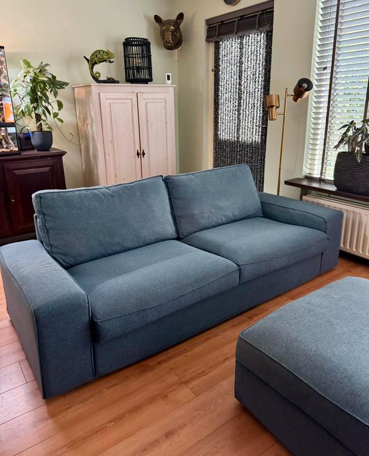Kivik 3 zitsbank inclusief hocker, Huis en Inrichting, Banken | Complete zithoeken, Gebruikt, Ophalen