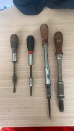 Set van 4 pompschroevendraaiers stanley, millers falls kunz, Antiek en Kunst, Ophalen of Verzenden
