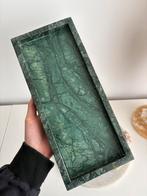 Groen marmeren plateau, Huis en Inrichting, Woonaccessoires | Dienbladen, Ophalen of Verzenden, Zo goed als nieuw, Rond, Overige materialen