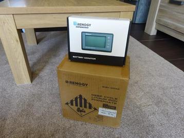 Renogy 100Ah LiFePO4 accu + accumonitor + shunt, NIEUW beschikbaar voor biedingen