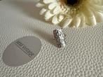 S042/Zilveren MAANESTEN ring kleine maat 15, Gebruikt, Verzenden, Kleiner dan 17, X