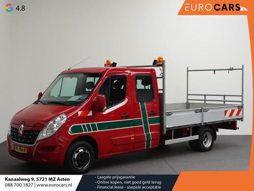 Renault Master 136 PK Openlaadbak Dubbele Cabine Dubbellucht, Auto's, Bestelauto's, Bedrijf, Te koop, ABS, Airconditioning, Alarm