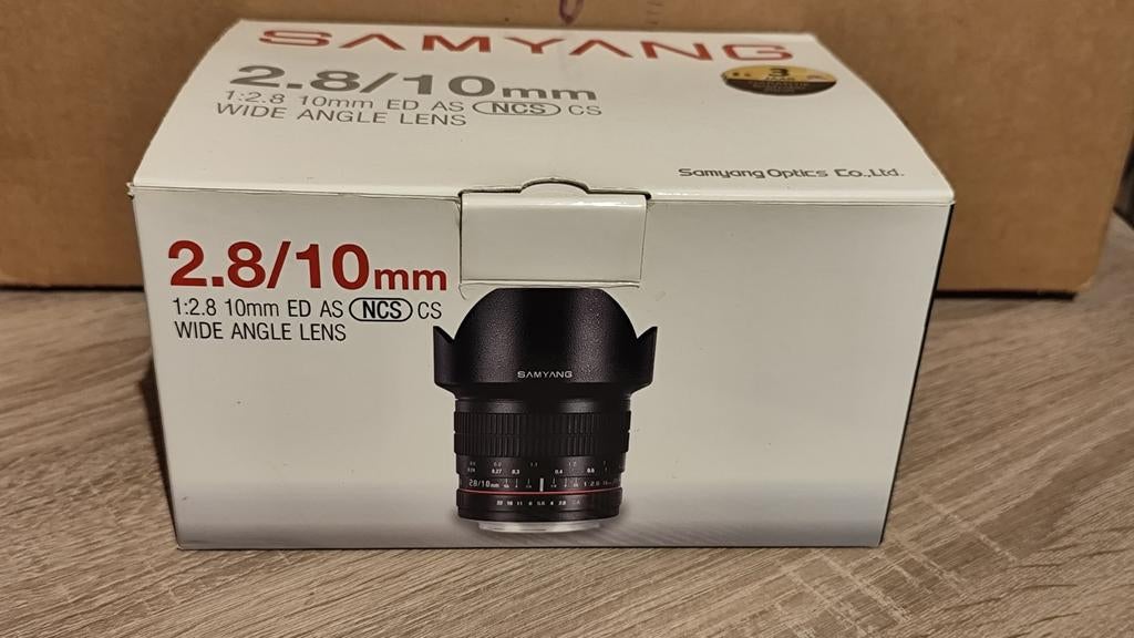 Samyang 10mm f/2.8 ED Nikon F, Audio, Tv en Foto, Fotografie | Lenzen en Objectieven, Zo goed als nieuw, Groothoeklens, Ophalen of Verzenden
