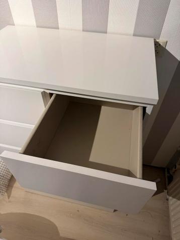 Hoge ladekast IKEA MALM - 6 lades - Wit - Zo goed als nieuw - afbeelding 5