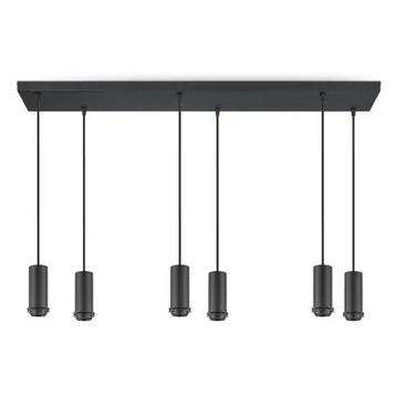 Moderne Hanglamp Zeslichts Metaal Zwart beschikbaar voor biedingen