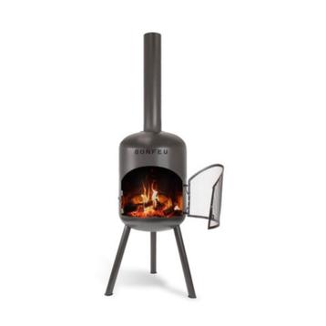 BonFeu BonBono tuinhaard zwart 165 cm BBQ terrashaard beschikbaar voor biedingen
