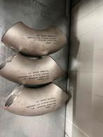 3 stuks Roestvrijstalen Bochten 2", 1 stuks tstuk en 1 verl, Doe-het-zelf en Verbouw, Metalen, Verzenden
