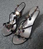 Sandalen hakken merk seduce met glas kristallen, Overige kleuren, Nieuw, Seduce, Sandalen of Muiltjes