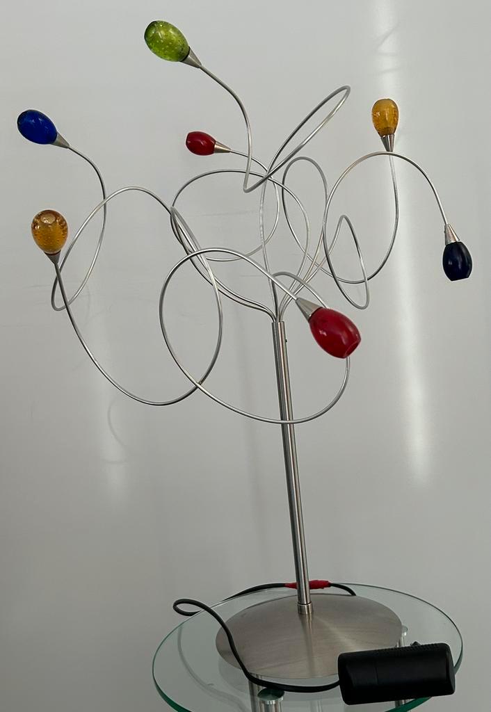 Prachtige design tafellamp Strawberry of Snowball Harco Loor, Huis en Inrichting, Lampen | Tafellampen, Zo goed als nieuw, 50 tot 75 cm