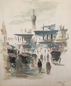 Origineel schilderij uit Bagdad (1995), Antiek en Kunst, Ophalen of Verzenden