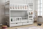 Stapelbed LEO 2 person, matrassen 160/180/200x90 witte kleur, Kinderen en Baby's, Kinderkamer | Stapelbedden en Hoogslapers, Verzenden