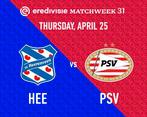1 kaart sc Heerenveen-PSV naast uitvak