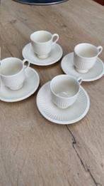 ZGAN 4 wedgwood edme espressokopjes mokka kop en schotels, Ophalen, Zo goed als nieuw, Wedgwood, Kop(pen) en/of Schotel(s)