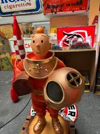 Kuifje beeld antieke zwemmer duiker, Verzamelen, Stripfiguren, Ophalen, Beeldje of Figuurtje, ., Zo goed als nieuw