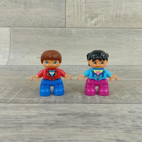 duplo poppetjes 2 kinderen, Kinderen en Baby's, Speelgoed | Duplo en Lego, Zo goed als nieuw, Duplo, Ophalen of Verzenden