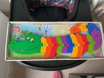 Houten Puzzel Krokodil - Playtive Junior beschikbaar voor biedingen