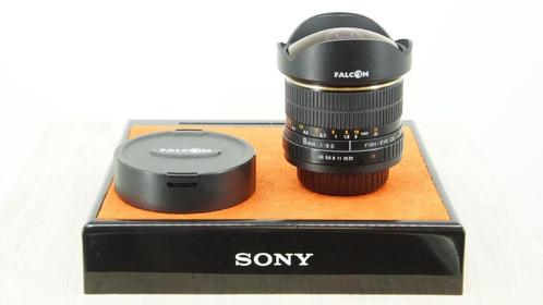 Falcon 8mm ultra wide fish-eye sony A-mount, Audio, Tv en Foto, Fotografie | Lenzen en Objectieven, Zo goed als nieuw, Groothoek Fisheye-lens