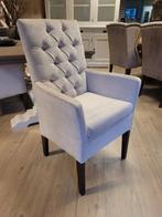 *OPRUIMING* 4 Landelijke Eetkamerstoelen Bente kleur Beige 2, Huis en Inrichting, Stoelen, Overige kleuren, Nieuw, Ophalen of Verzenden