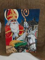 Vintage oud Sinterklaas & Zwarte Piet plaatjesboek -Omnium, Diversen, Sinterklaas, Ophalen of Verzenden, Gebruikt