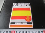 sticker sport voetbal WK 1982 espana vlag spanje, Overige typen, Zo goed als nieuw, Verzenden