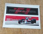 Stickervel  F1 Powered by Honda 1989 Formule 1 Marlboro, Verzamelen, Ophalen of Verzenden, Sport
